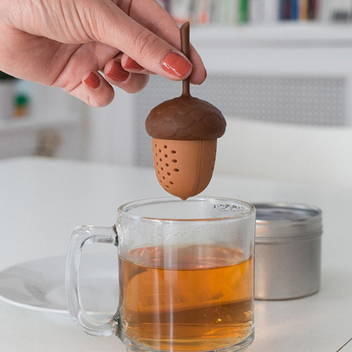 0 Colador De Té De Silicona, De Té Con Forma De Bellota,