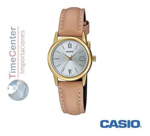 Reloj Casio Para Mujer De Vestir  Ltp-v002d Formal Cuero 