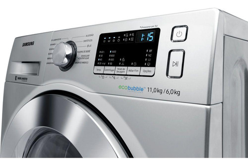 Lava & Seca Samsung 11kg Prata 127v Wd4000 Wd11m44530s/az