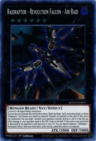 Yugioh! Raidraptor - Revolution Falcon - Air Raid - Rotd