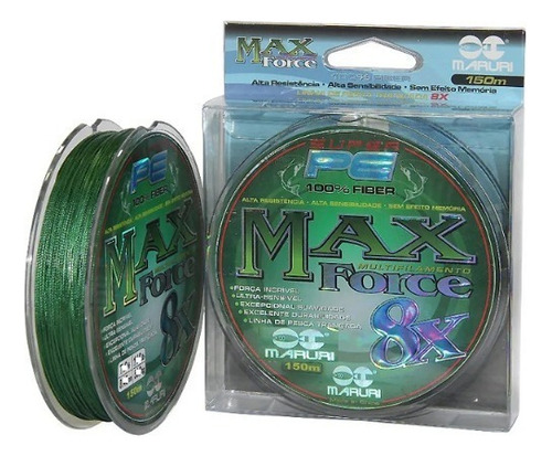 Linha Multifilamento 8 Fios Maruri Max Force 8x 0,20mm 150m