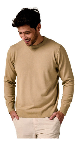 Sweater Básico Hombre Cuello Redondo Saco Fino Pullover