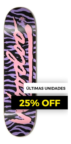 Tabla De Skate Woodoo Inst Warhol Zebra Lavander