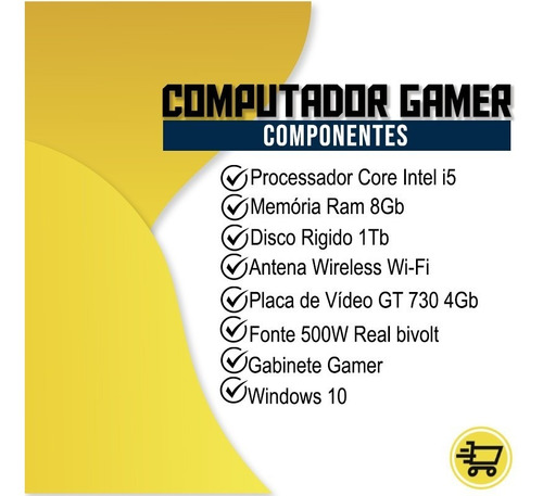 Imagem 2 de 8 de Pc Gamer Completo Maximus Intel I5 Gtx 750 8gb Hd 1tb Wi-fi