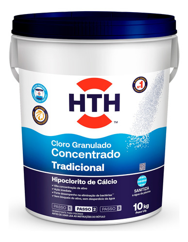 Produto Piscina Hth Tradicional Concentrado Granulado 10k
