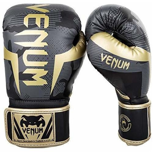 Guantes De Boxeo Venum Unisex Negro Camo/dorado 16oz