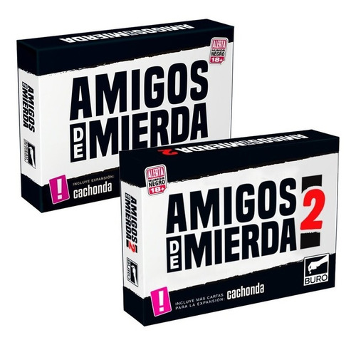 Pack Amigos De Mierda 1 Y 2 Juego Cartas - Español / Diverti