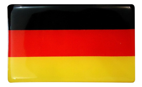 Adesivo Bandeira Alemanha Vw Resinada, Carro Frete Grátis