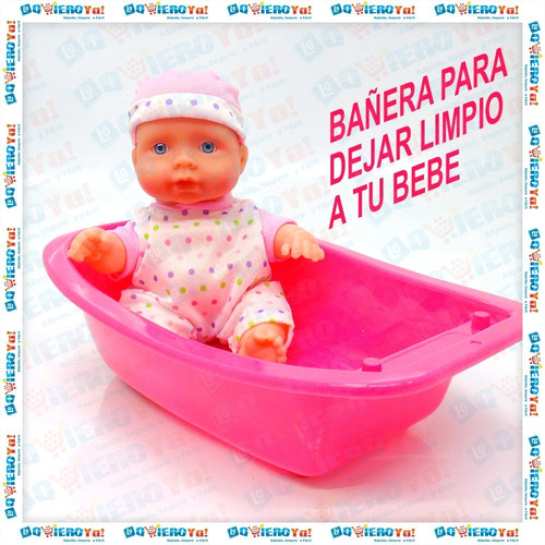 Imagen 4 de 6 de Juguete Muñeca Bebe Bebote Poppi 28067 Bañera + Accesorios
