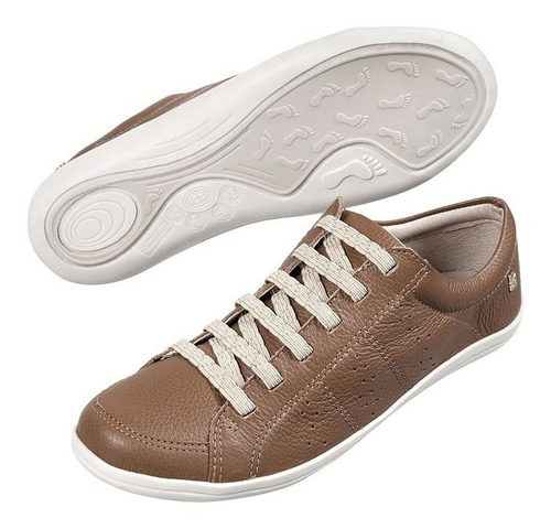 Tênis Feminino Bottero Couro New Floater Caramelo 277102