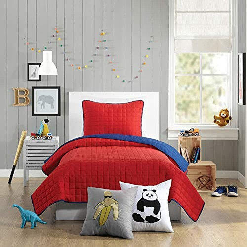 Ropa De Cama Urban Playground, Quilt Twin, Ayer Red
