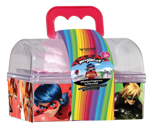 Kit Miraculous Ladybug Mochila Batom Esmalte Kit