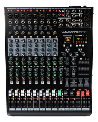 Mezcladora Master8 Gc Audio Mixer 8 Canales 199 Efectos Dsp