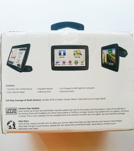 Imagen 2 de 3 de Dispositivo Gps Tomtom Via 1415m Pantalla Tactil 4.3 Nuevo