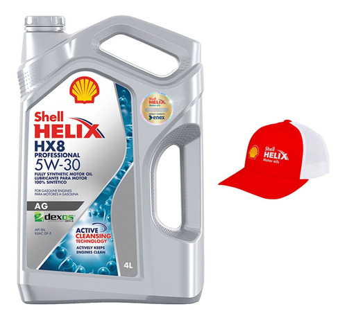 Aceite Shell Helix Hx8 Pro Ag 5w30 4l Más Jockey Helix