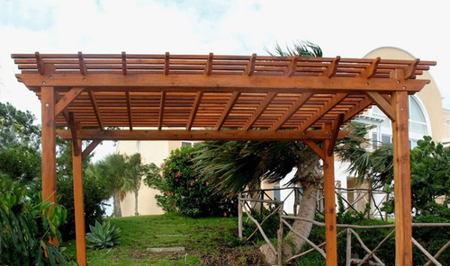 Pergolas De Madera De 5x5 Metros, $45,000