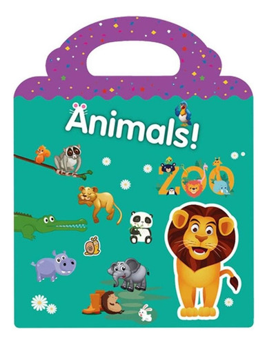 . Libros De Pegatinas De Animales Reutilizables