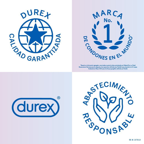 Imagen 5 de 5 de Condones Durex Ultra Delgado - Unidad a $3197