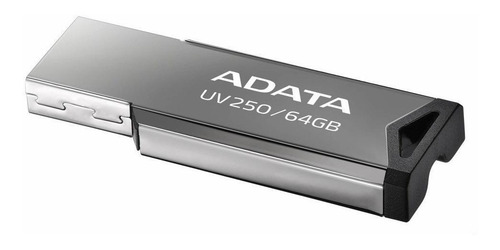Imagen 3 de 3 de Memoria USB Adata UV250 AUV250-64G-RBK 64GB 2.0 plateado