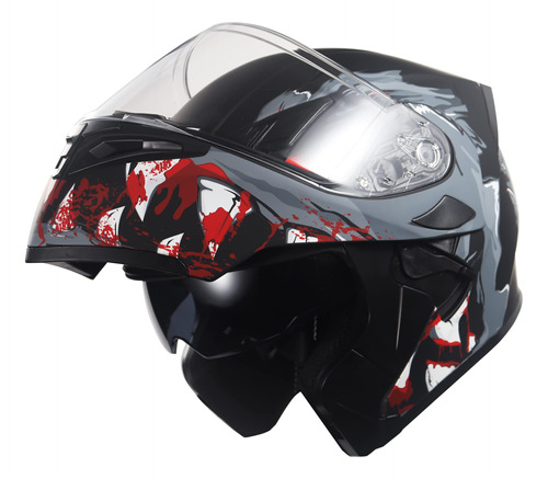 Kypara Casco Modular De Doble Visera Abatible Para Motocicle