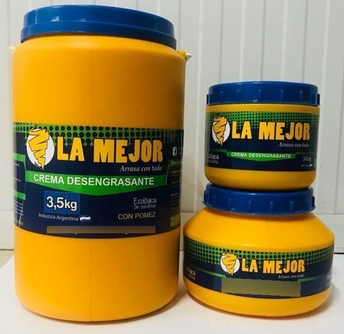 Crema Desengrasante Ecologica Con Pomez La Mejor 3,5 Kg