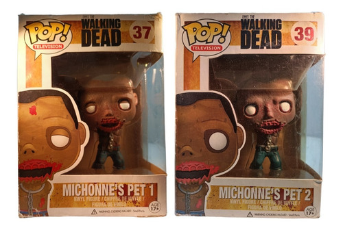 Funko Pop Michonne´s Pet 1 #37 & Michonne´s Pet 2 #39 Twd