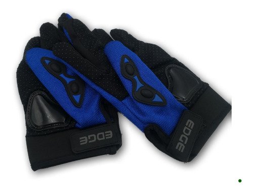 Imagen 3 de 4 de Guantes Edge Color Azul Talla M D1101 Moto