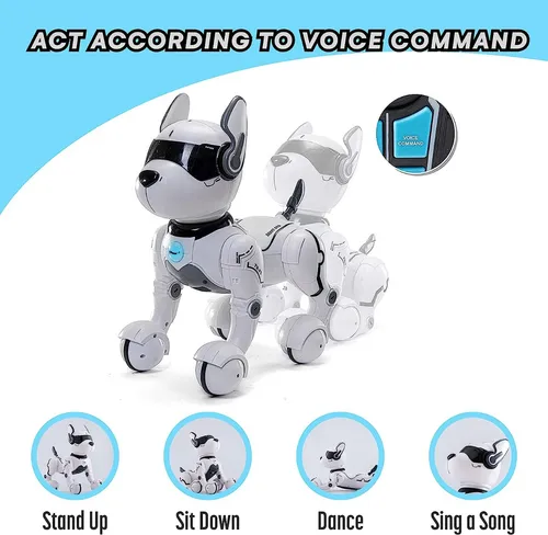 1a Tr-p5 Dog Perro De Acrobacia Mascota Control Remoto Y Voz
