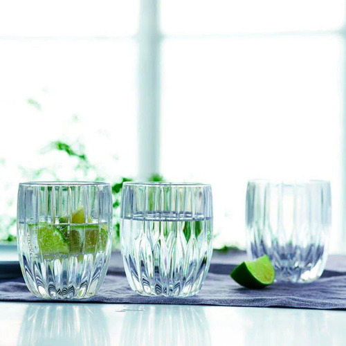 Vaso London De Vidrio Labrado 310ml X2 Unidades Color Transparente