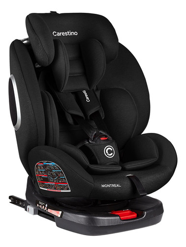 Butaca Auto Grupo 0/1/2/3 (0-36kg) Isofix Montreal Negro