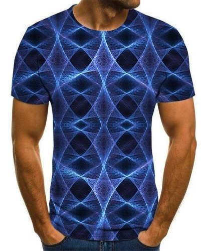 Tridimensional Vortex Hombres Camiseta 3d Impreso