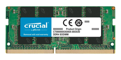 Imagem 1 de 1 de Memória RAM  8GB 1 Crucial CT8G4SFRA266