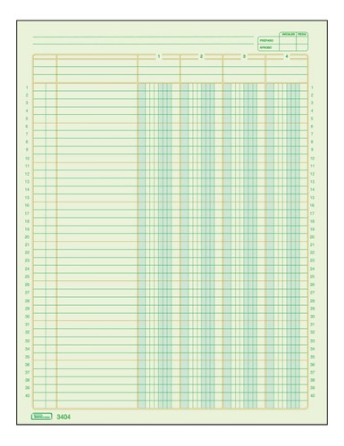 Pack 10pz Block Tabular 4 Columnas Con Concepto Printaform 3