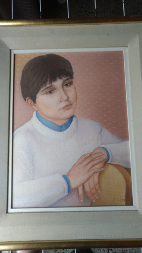 Acrilico (niño De Martin Coos - Retrato 50 X 70 Cm