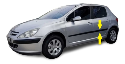 Peugeot 307 2003 4/5p Bagueta De Puerta Trasera Izquierda