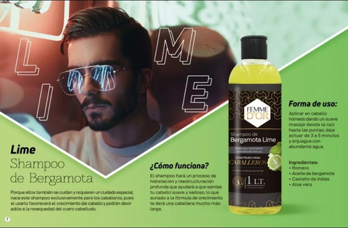 Shampoo Bergamota 1 Litro + Mascarilla Capilar De Argan
