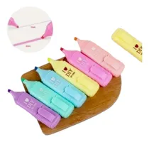 Comprar Canetinha Mini Marca Texto Vários Formatos Tom Pastel Kawaii