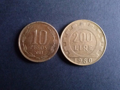 Moneda Italia 200 Liras Bronce 1980 (c21)