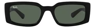 Óculos De Sol Feminino E Masculino 0rb4395 Kiliane Bio-Based Cor Preto Cor Da Lente Verde Ray-ban