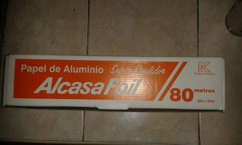 Imagen 5 de 6 de Papel De Aluminio Institucional 80 Mts X 40 Cm Caja Azul