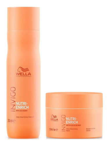 Shampoo Y Mascarilla Para Cabello Seco Wella Nutri Enrich