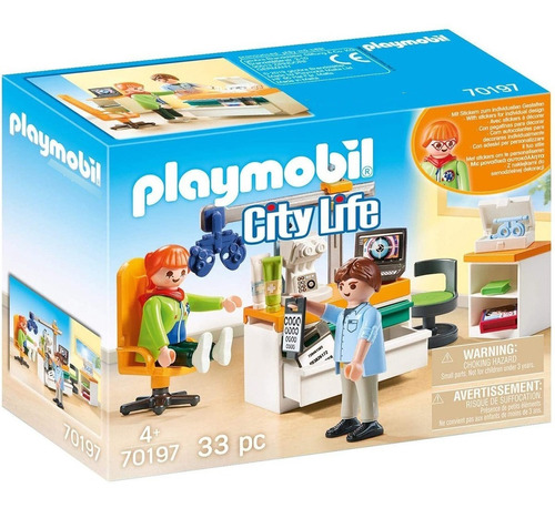 Juguete Oftalmólogo Con Paciente Playmobil City Life Febo