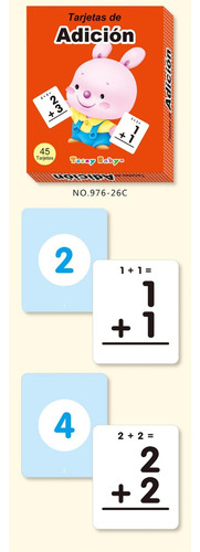 Set Tarjetas Didácticas Operaciones Matemáticas 45 Laminas