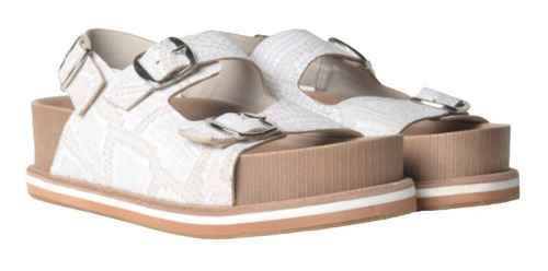 Imagen 3 de 5 de Sandalias Ojota Chancletas De Mujer De Cuero Traun - Ferraro