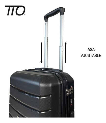 Maleta De Viaje Negra Grande 10 Kg Y 25 Kg Equipaje Mano