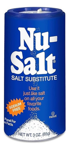 Nu Salt Sustituto De Sal Libre De Sodio 85g