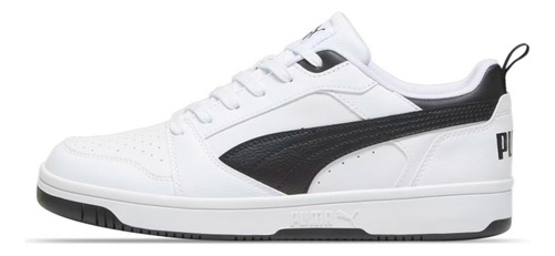 Tenis Casual Puma Rebound V6 Low Blanco-negro 392328 02