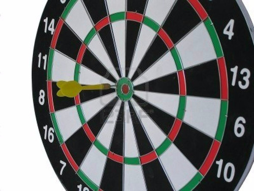 Juego De Dardos En Madera Grande - 6 Dardos Nuevos !!
