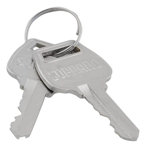 Fechadura Para Porta Soprano Cilindros Oval 50 Mm Acabamento Aço