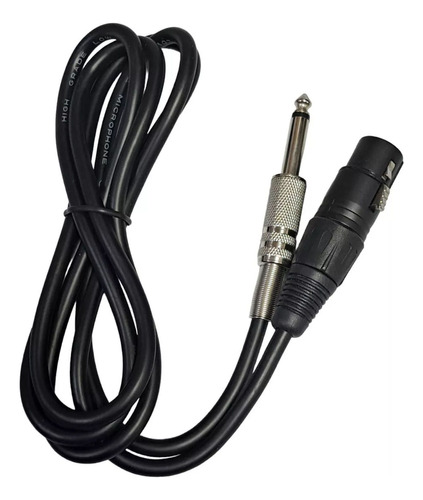  Cable Microfono Canon 1/4 1,5mt Dimm